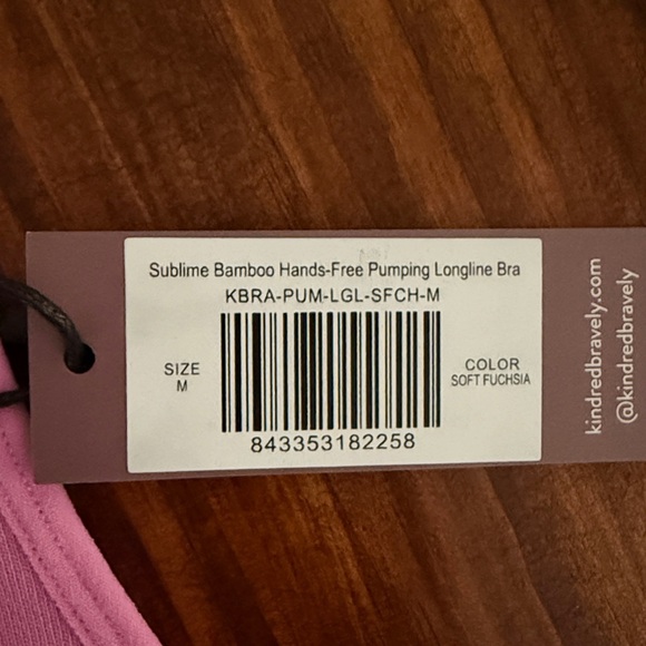 NWT Medium Kindred Bravely Sublime Bamboo Hands-Free Pumping Longline Bra Top - Picture 9 of 9